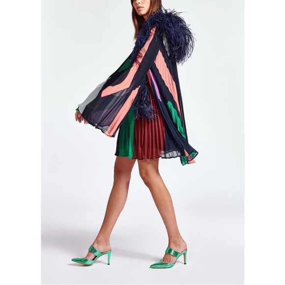 NWT Essentiel Antwerp Zisse Pleated Swing Dress size Small - Picture 4 of 8